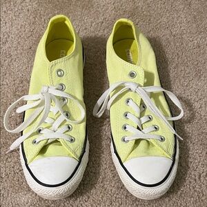 Converse Yellow Canvas Sneakers